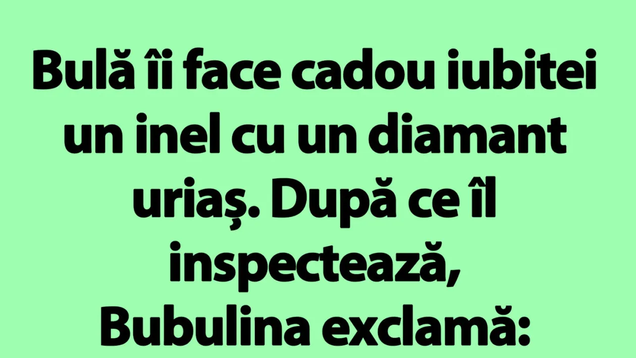 BANC | Bulă, Bubulina și diamantul uriaș