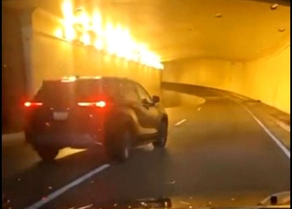 În tunel era o baltă de apă Sursă foto: reddit.com