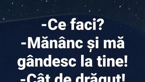 BANCUL ZILEI | "Mănânc și mă gândesc la tine"