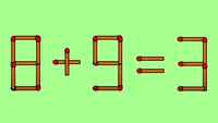 TEST IQ cu bețe de chibrit | Rezolvă ecuația 8+9=3, mutând un singur băț de chibrit