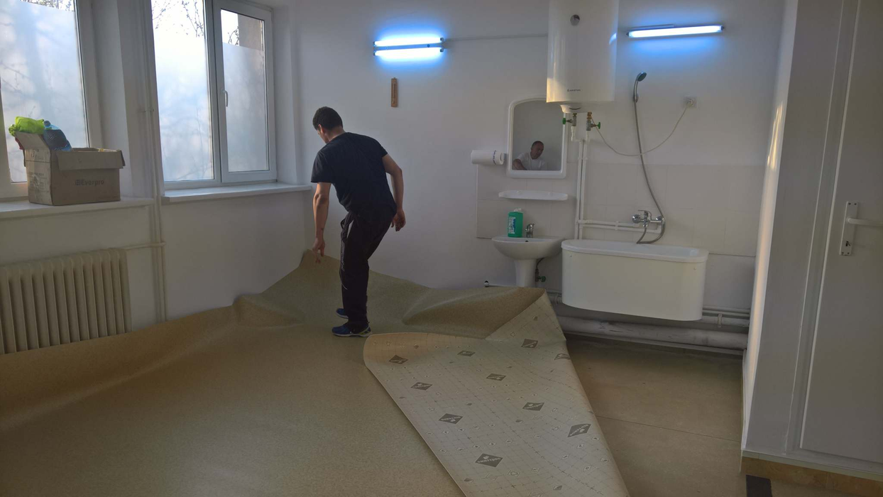Banii au fost folosiți și pentru linoleumul PVC de trafic intens, antibacterian