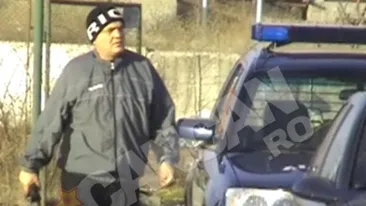 Inspectorul-sef al Jandarmeriei Mehedinti se mentine in forma pe banii statului. Merge cu Jeep-ul institutiei la antrenament