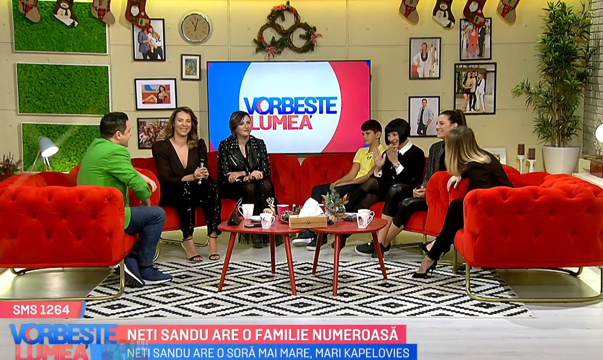 Familia “secretă” a lui Neti Sandu! Imagini fabuloase, prezentate azi, în direct la Pro TV