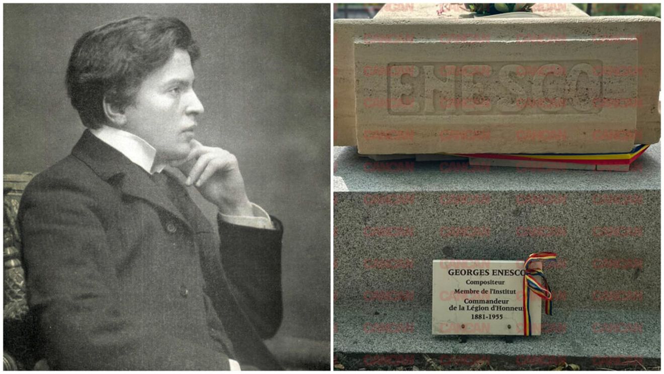 Ce a apărut la mormântul lui George Enescu din Paris. Cum arată monumentul funerar în 2026