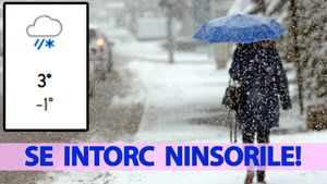 Prognoza Accuweather actualizată | Pe ce dată exactă se întorc ninsorile în România