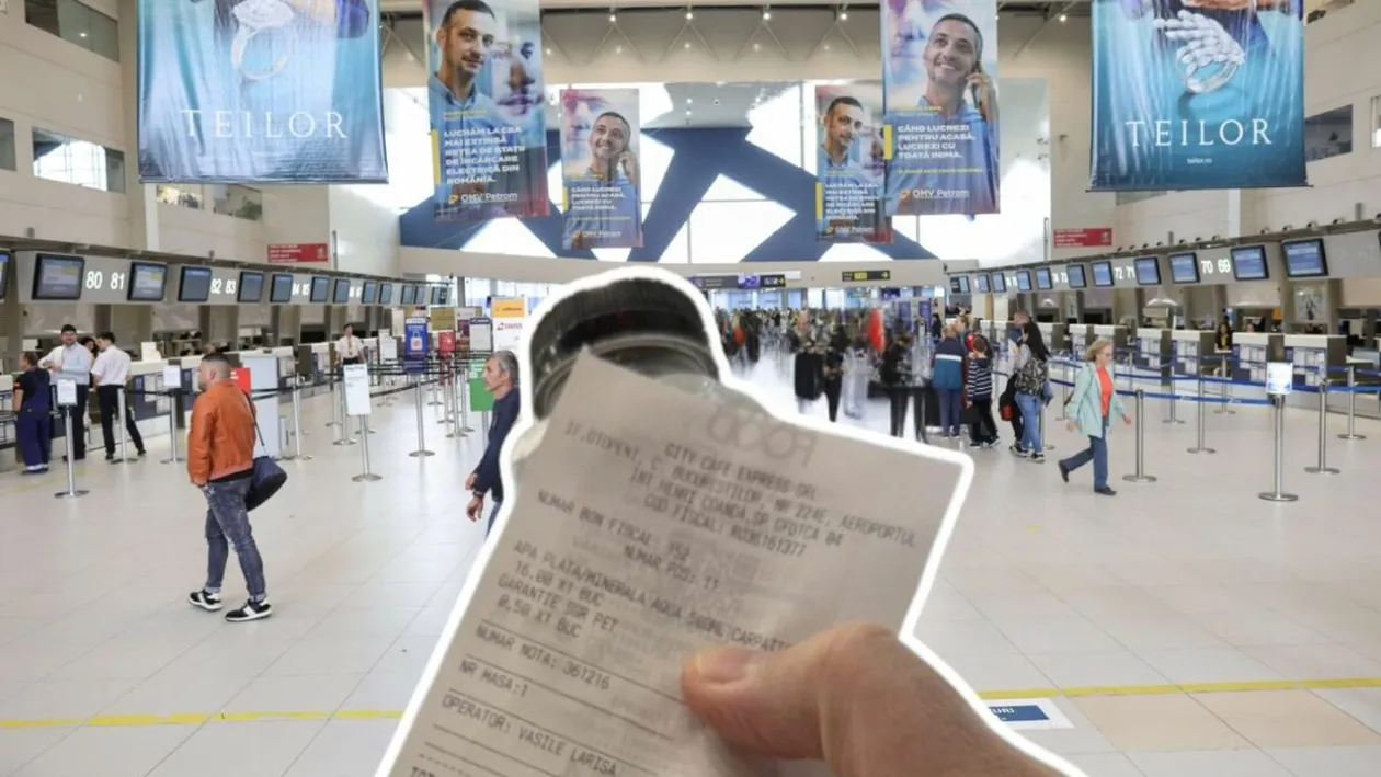 Cât a ajuns să coste o sticlă cu apă la 0,5 l în Aeroportul Otopeni, la finalul lunii octombrie 2025