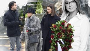 Primele imagini cu familia îndurerată a Cristinei Țopescu. Sicriul cu trupul neînsuflețit al jurnalistei, depus la capela Cimitirului Bellu