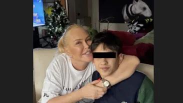 Ce mare s-a făcut Edan, copilul pe care Vica Blochina l-a făcut cu Victor Pițurcă! Imagine rarisimă, de gât cu fosta balerină