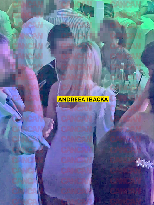 Andreea Ibacka a socializat cu prietenii săi toată seara