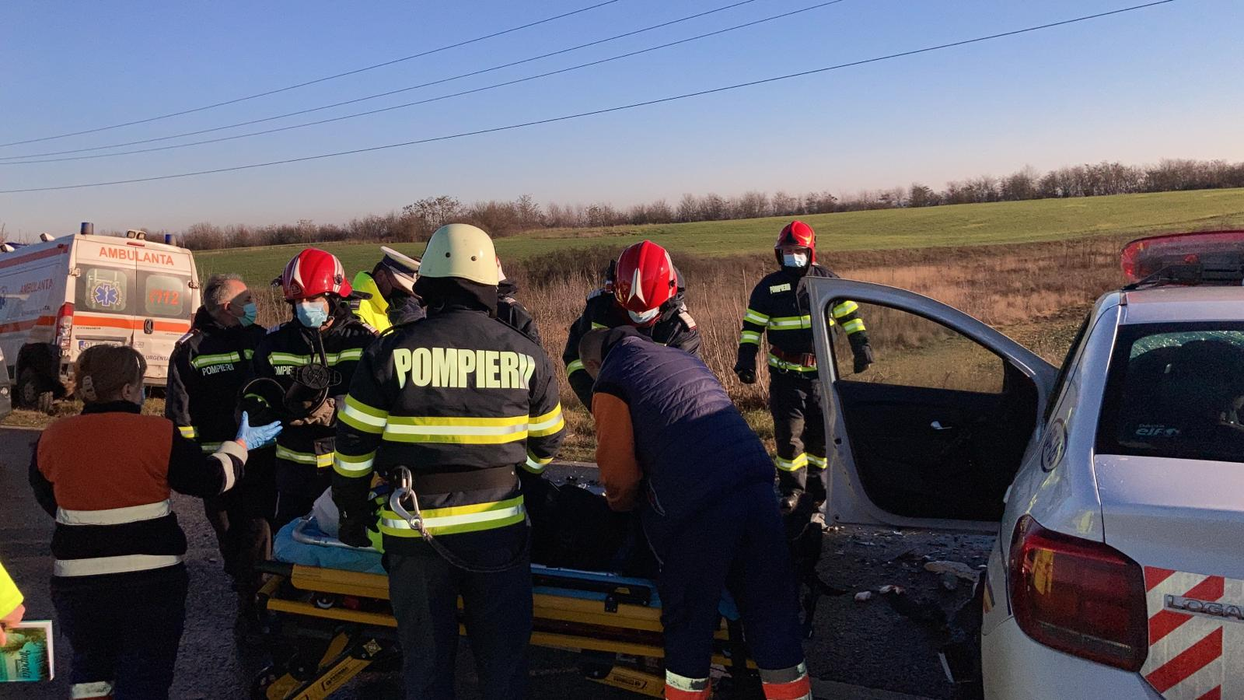 Scene de la locul accidentului din Olt