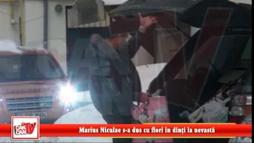 Marius Niculae s-a dus cu flori in dinti la nevasta