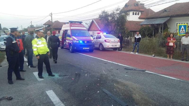 Accident cu 3 mașini în Gorj! Plan roșu de intervenție: 11 victime