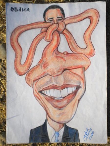 Obama, văzut de Mihalache