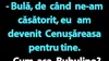 BANC | Bulă și Cenușăreasa