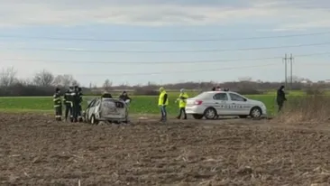 E alertă la Timișoara! Cadavru carbonizat, găsit într-o mașină arsă