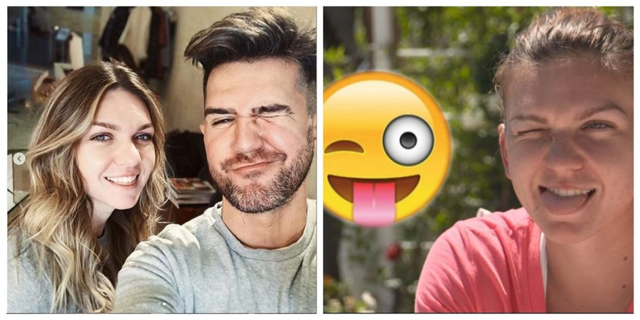 De-a lungul timpului, Simona Halep a fost surprinsă în timp ce scoate limba cu sau fără intenție © Instagram/captură video