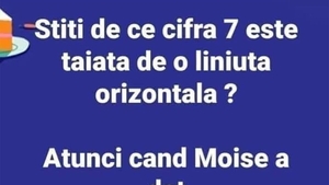 BANCUL ZILEI | Adevărul despre 7: De ce este singura cifră tăiată cu o liniuță?