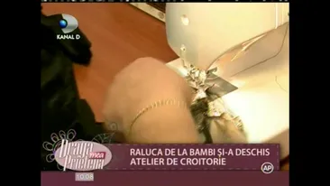 Raluca de la Bambi s-a apucat de croitorie si a dat chix cu prima ei colectie! Vezi la ce rochii urate a dat nastere!