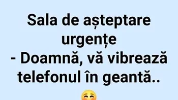 BANCUL ZILEI | „Doamnă, vă vibrează telefonul în geantă”