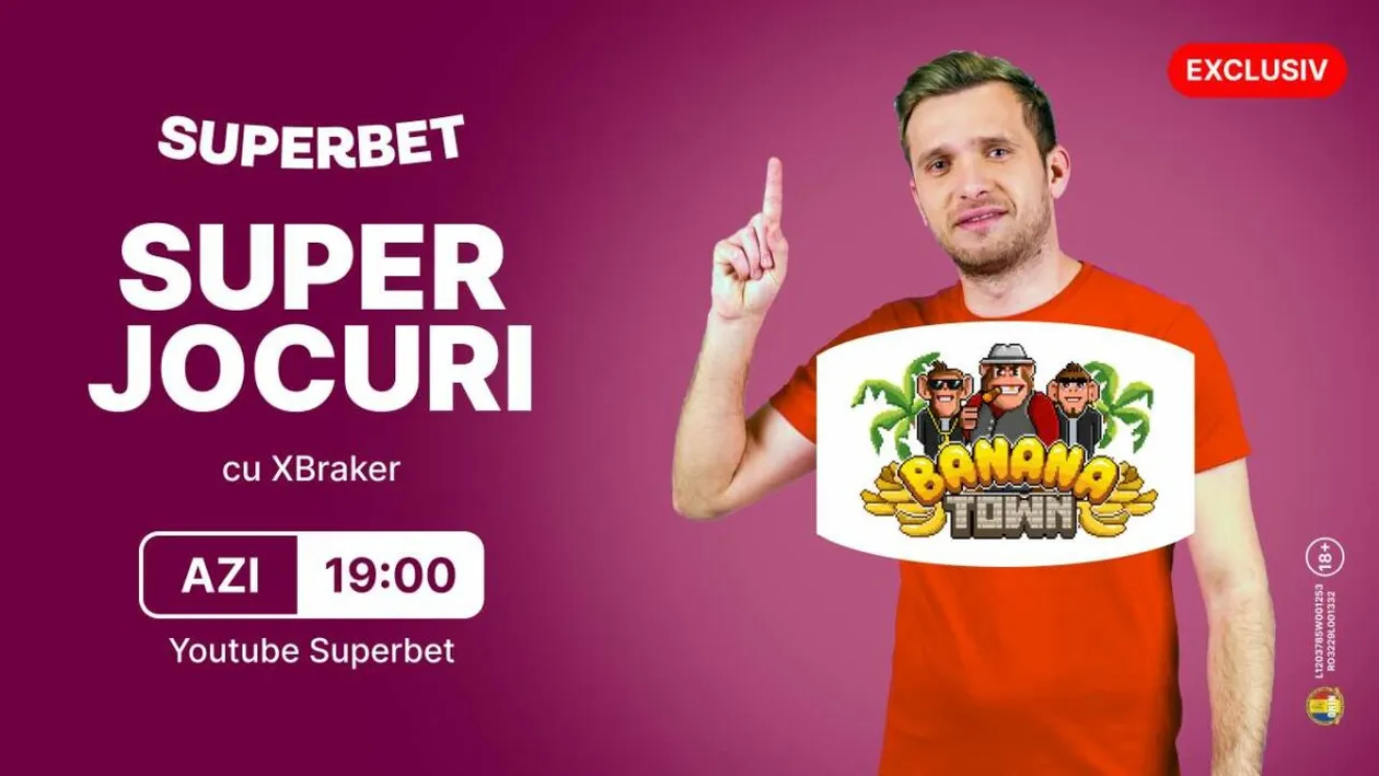 (P) Xbraker vine cu Superbonusuri, live de la 19 pe YouTube Superbet!