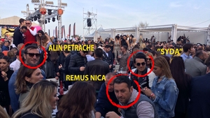”Syda”, proaspat vopsit, bea un rose cu fostul sef COSR, fiul temutului ”Şefu”, cel mai operat boss din România