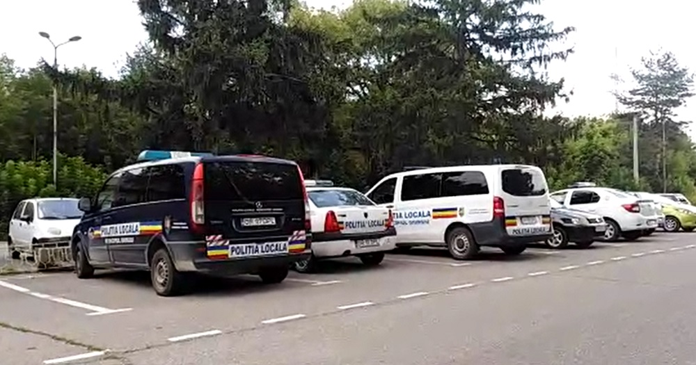 Mașinile Poliției Locale din Giurgiu au devenit o amintire