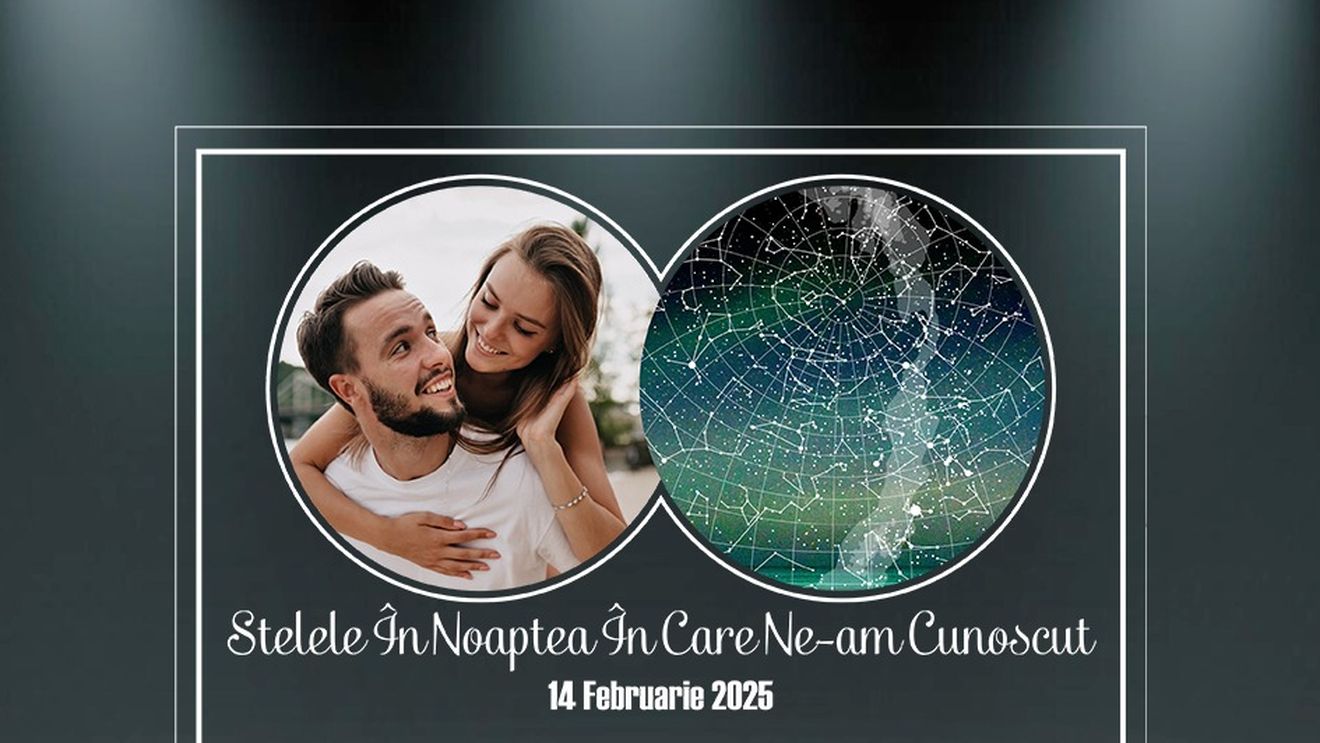 (P) O lampă LED personalizată care scrie în stele: tablou constelație cu mesajul tău