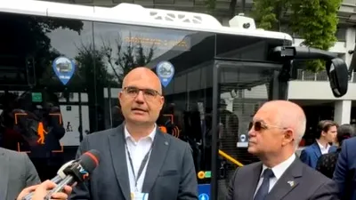 Un autobuz fără șofer a fost testat cu brio pe străzile din Cluj Napoca