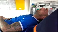 VIDEO. Bătaie cruntă la un meci de fotbal din Dâmbovița. Căpitanul Unirii Bucșani, dus cu salvarea la spital