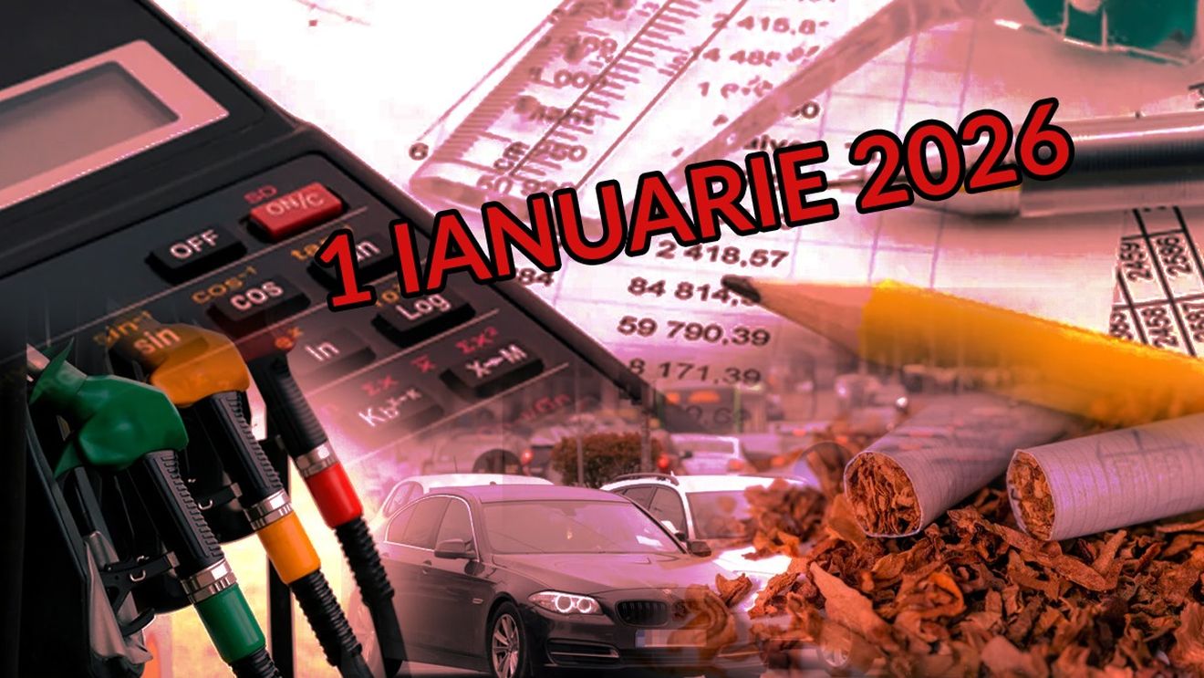 Lista completă a taxelor mărite de la 1 ianuarie 2026. Crește impozitul auto, se scumpesc tutunul și carburanții