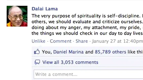 Dupa ce a fost la un pas de un accident de masina, Anda Adam da citate din Dalai Lama!