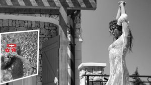 Anna Lesko, fotografiată complet goală în piscină! Doar o rochie transparentă îi acoperea corpul înainte să intre în apă