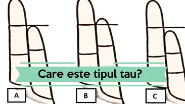 A, B sau C? Spune-mi ce dimensiune are degetul tău mic și îți spun ce fel de om ești