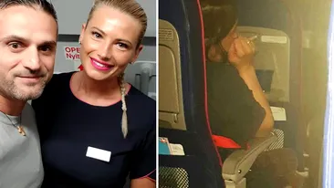 Marius se afla într-un avion pe ruta Birmingham-București. Ce a făcut această stewardesă de la WizzAir e neașteptat: La un moment dat se ridică, merge în spate...
