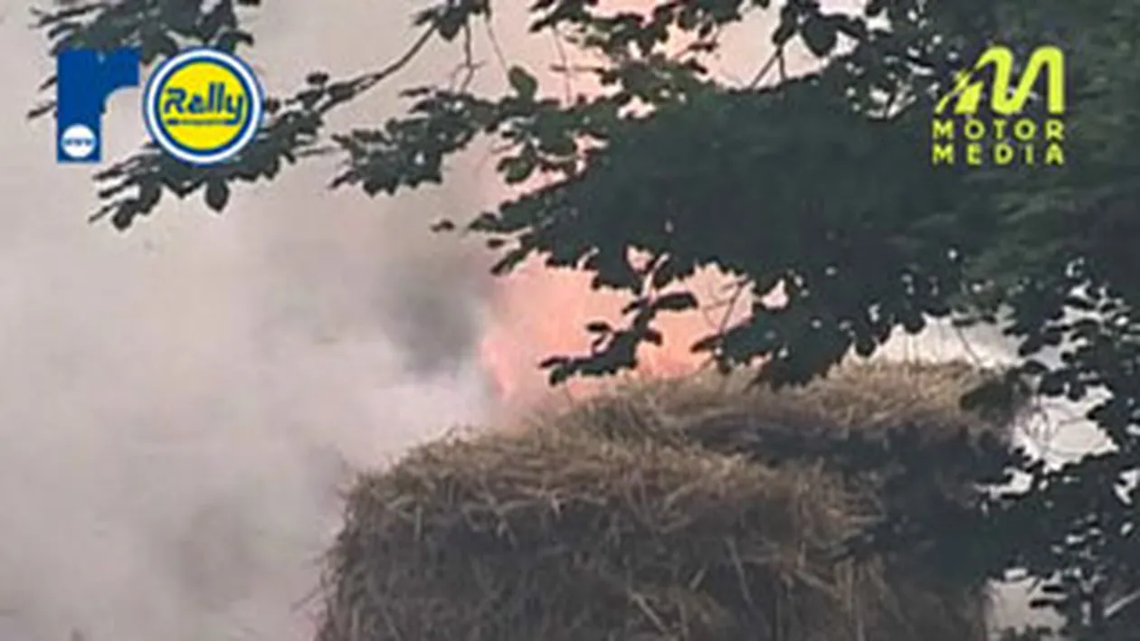 Titi Aur a dat foc decorului in raliul Sinaia Forever! Vezi aici cum si-a pus concurentii in mare pericol!