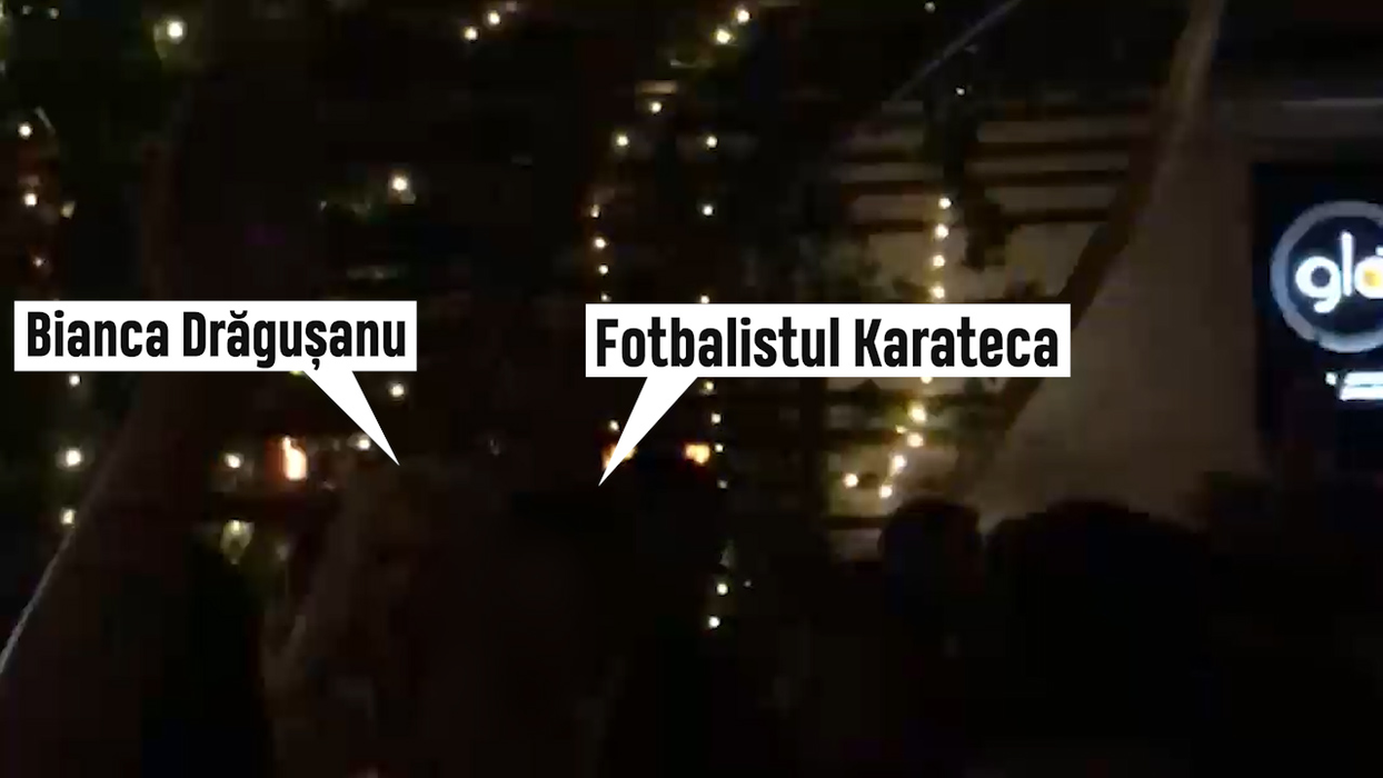 Bianca Drăgușanu a dansat și a băut șampanie alături de fotbalistul-karateka