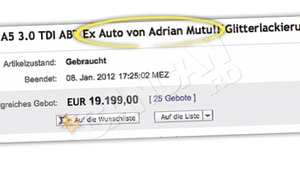 "Briliantul", utilizat ca strategie de marketing la vanzarea unei masini: Se foloseste de Mutu ca sa puna mana pe 19.199 euro