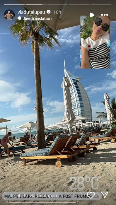 Vlăduța Lupău se află cu familia, în vacanță, în Dubai / sursă: social media