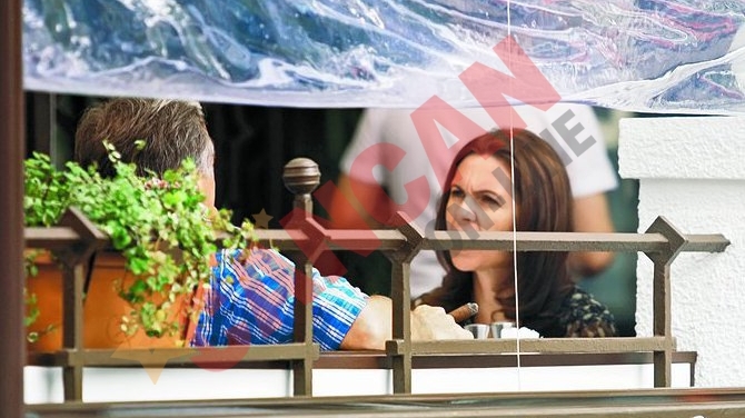 Atingeri tandre intre Vova Cohn si Adriana Saftoiu