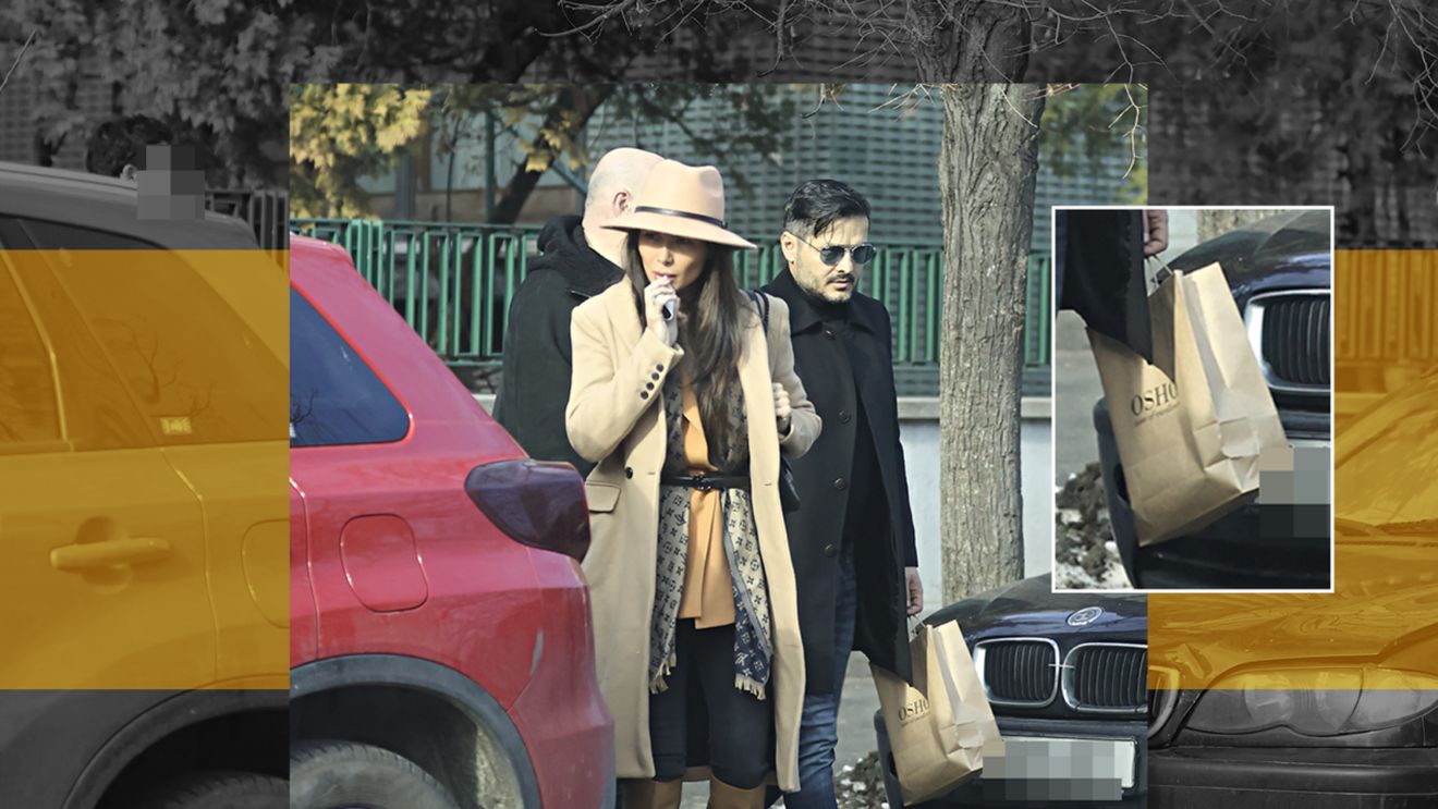 Liviu Vârciu și Anda Călin, apariție spectaculoasă în zona de nord a Capitalei! Stil și eleganță cu mâncarea la pachet în mână!