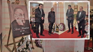 Imaginile durerii de la priveghiul lui Horia Moculescu. O mână de oameni i-au adus un ultim omagiu