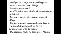 Bancul de weekend | Am 71 de ani și sunt căsătorit cu o femeie de 20 de ani