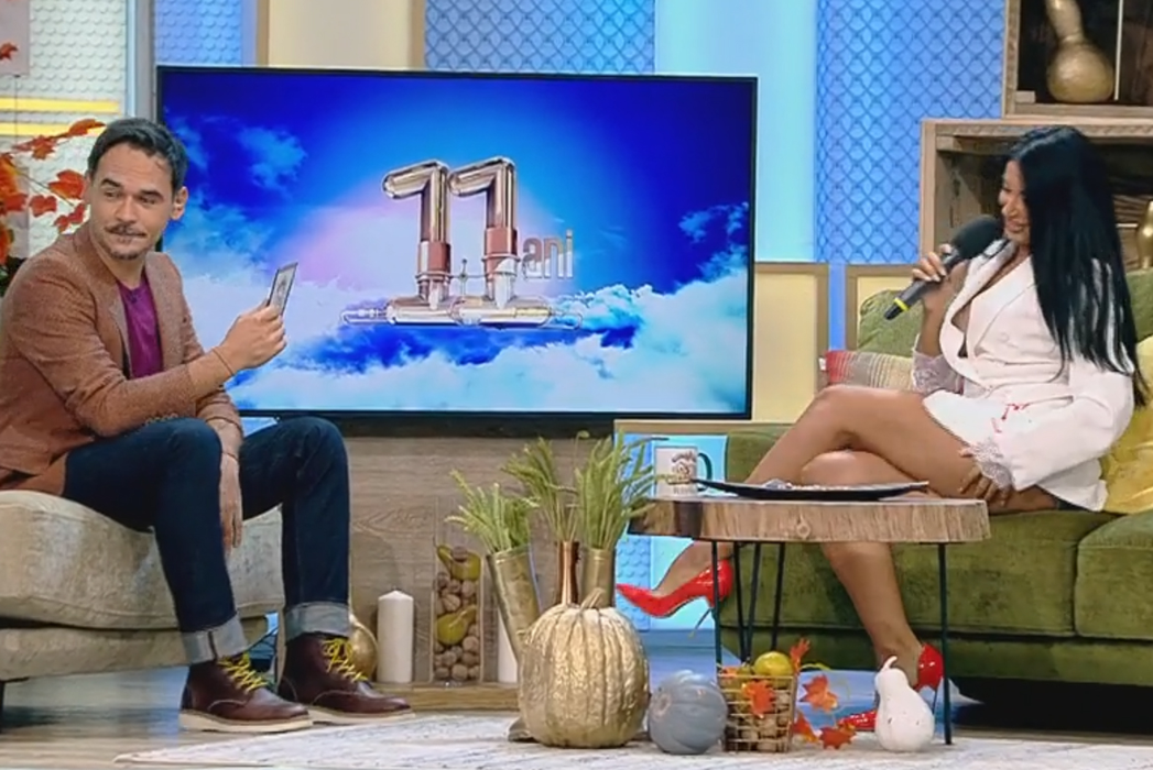 Gafă uriașă în direct la Antena 1! Rochia Elenei Ionescu s-a ridicat și s-a văzut tot, la Neatza cu Răzvan și Dani