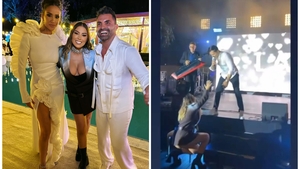 Moment penibil la nunta lui Pepe! Artista celebră de la noi s-a lăsat pe vine şi s-a văzut tot. Vârciu, uimit când a văzut-o