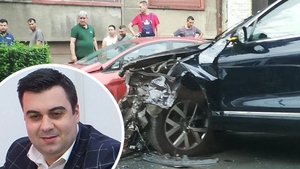 Ministrul Transporturilor, Răzvan Cuc, implicat într-un accident. A ajuns la spital de urgență, iar mașina lui a fost distrusă