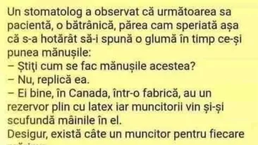 BANC | Dentistul și pacienta pensionară