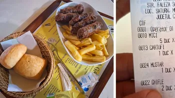 Câți lei a plătit un turist pentru 5 mici și o porție de cartofi prăjiți, într-un restaurant de pe faleza din Saturn: „Cât credeți că a costat?”