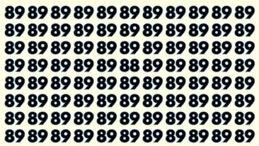 Test de perspicacitate | Găsiți singurul număr diferit de 89! Aveți la dispoziție doar 6 secunde