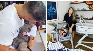Culiță Sterp a publicat prima imagine cu fața fiului său. Bebelușul seamană leit cu tatăl lui. FOTO