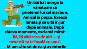 Bancul de weekend | "Nevastă-ta te înşală cu unu’!"